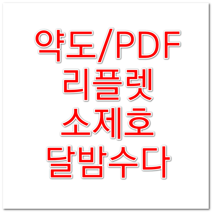  리플렛 PDF 안내지 지도 - 대전 동구 문화재 야행  소제호 달밤수다