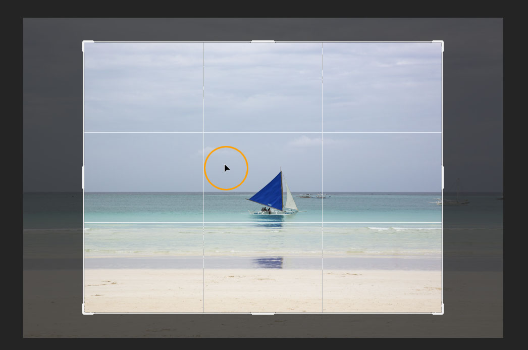 자르기 영역 수정하기