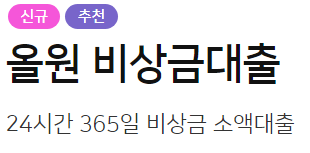 농협은행 비상금대출