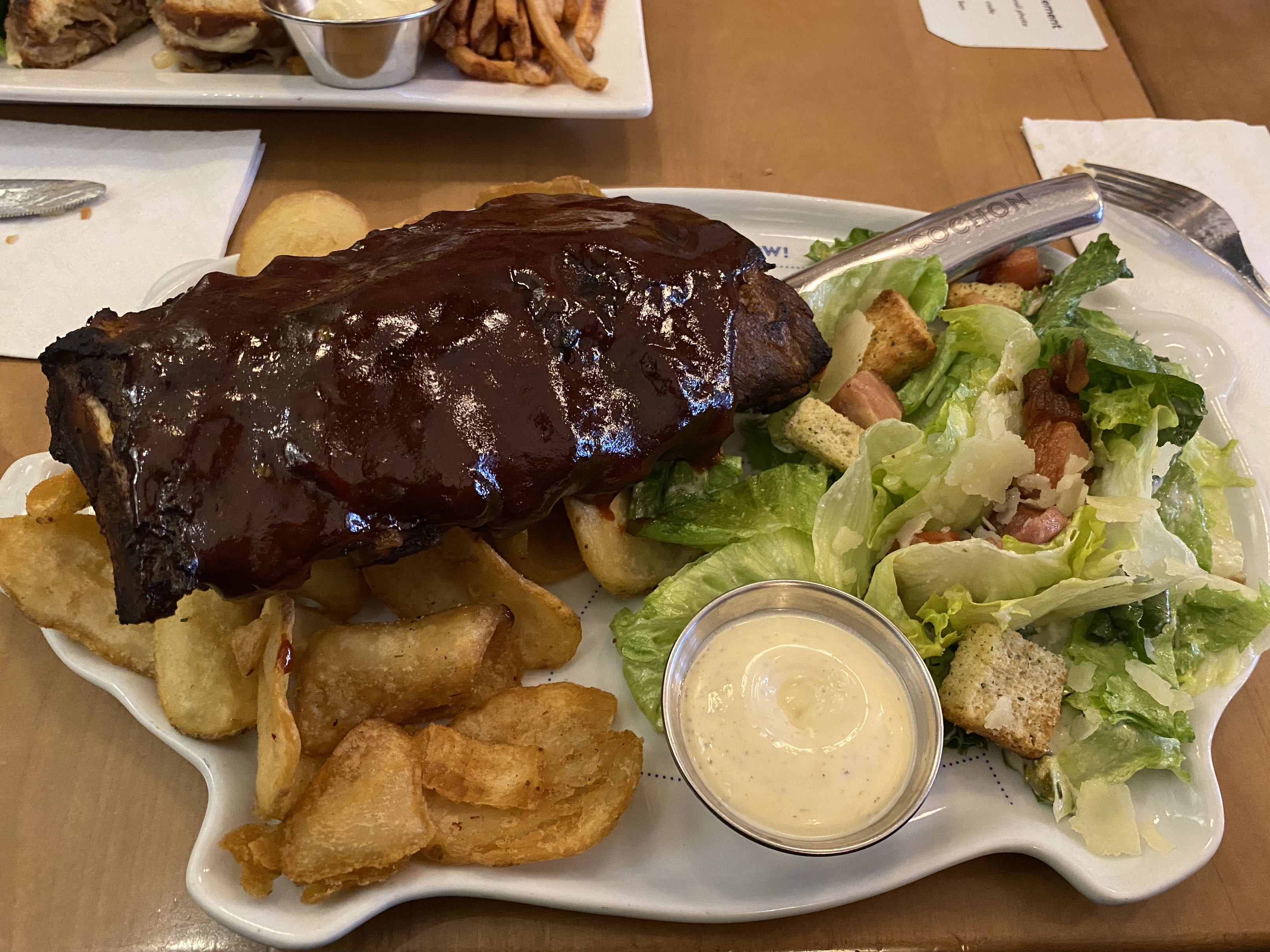 Quebec pork ribs