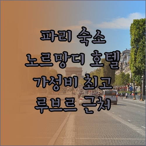 파리 노르망디 호텔 후기 루브르 근처