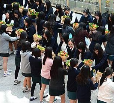 수능시험 현장 사진