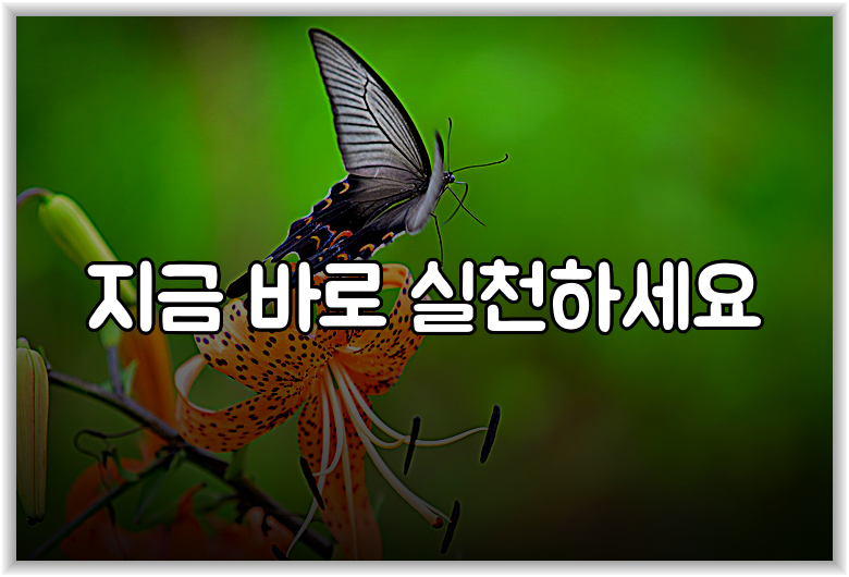 지금 바로 실천하세요