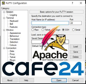 cafe24 tomcat putty 접속