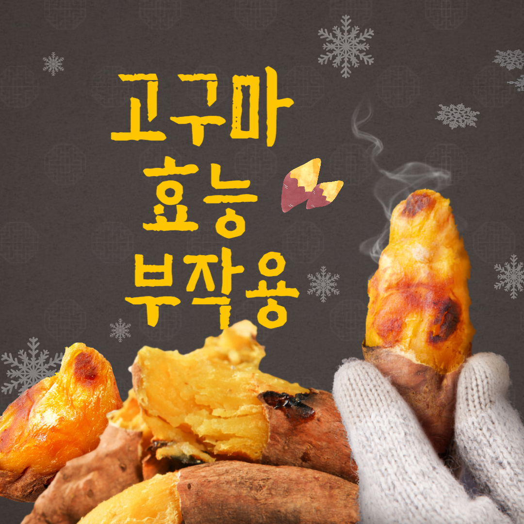  겨울 필수 간식 고구마의 효능과 부작용!!