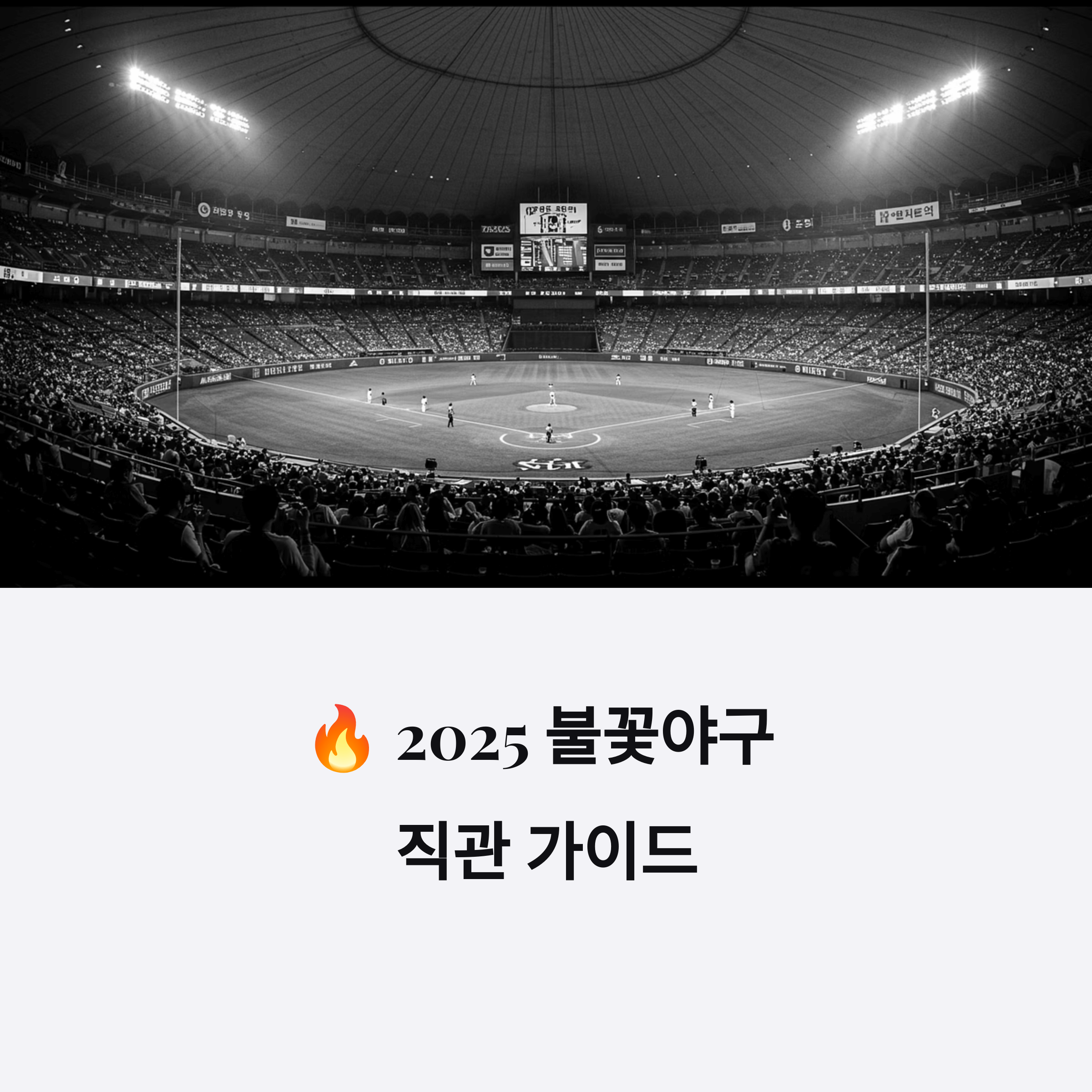 불꽃야구 직관 일정 및 예매 팁 총정리