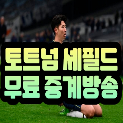  손흥민 토트넘 셰필드 중계 무료 방송