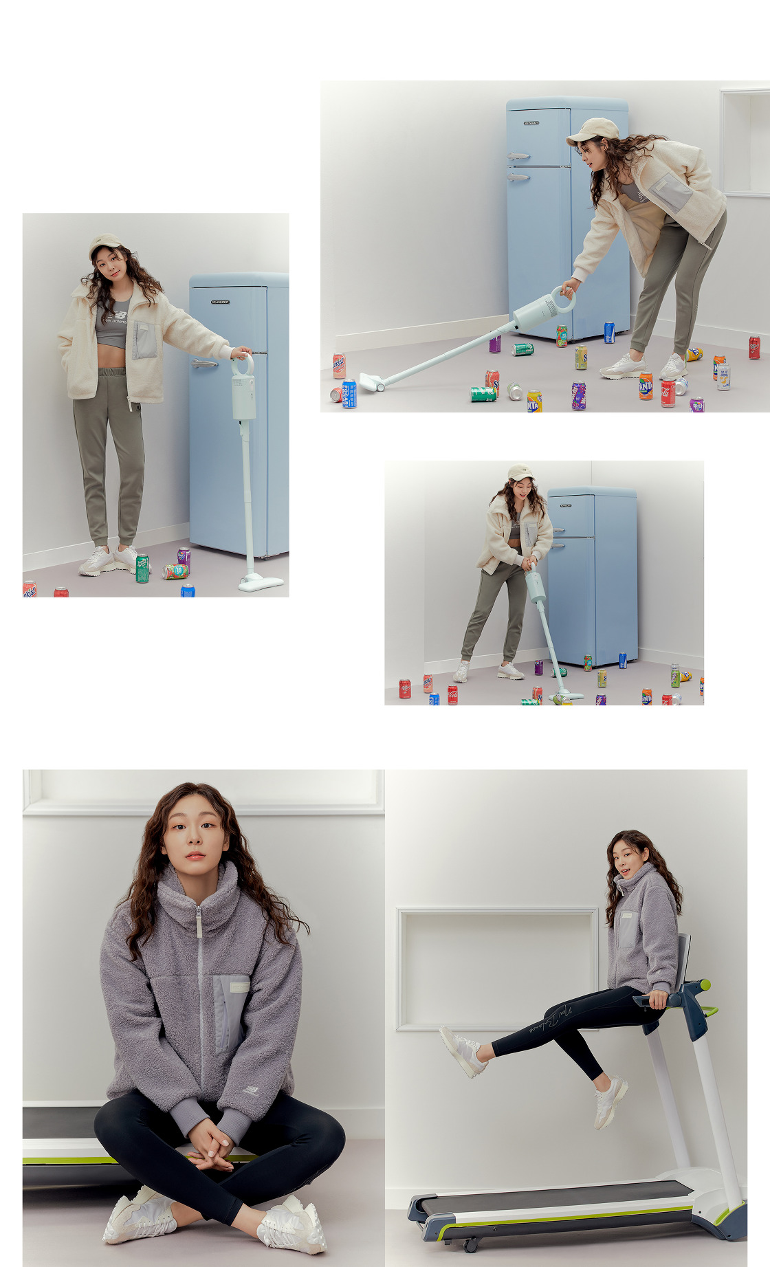  김연아 뽀글이 파마 뉴발란스 F/W 화보