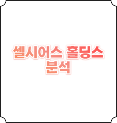 셀시어스 홀딩스 주가 전망 투자 분석