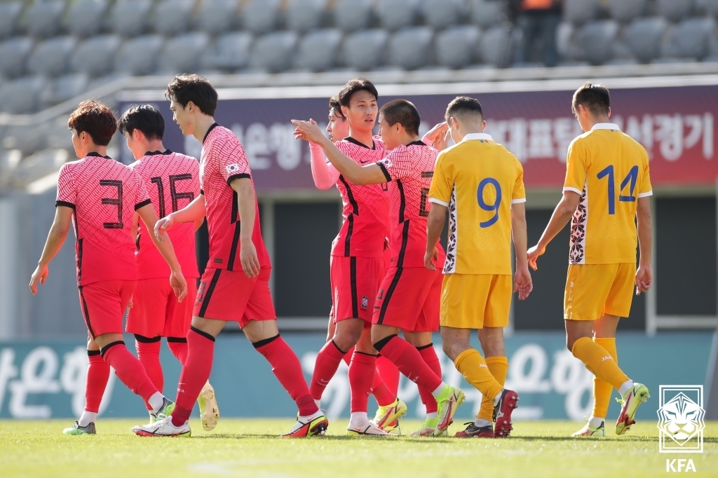  A매치 몰도바 평가전 4-0 완승, 월드컵 아시아 최종예선 레바논˙시리아