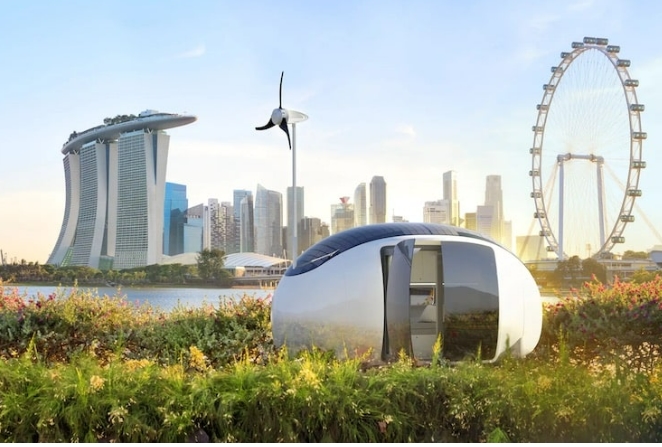 계란 모양의 작은 집 &#39;에코캡슐&#39; VIDEO: Ecocapsule Releases Egg-Shaped Tiny Homes With Panoramic Windows