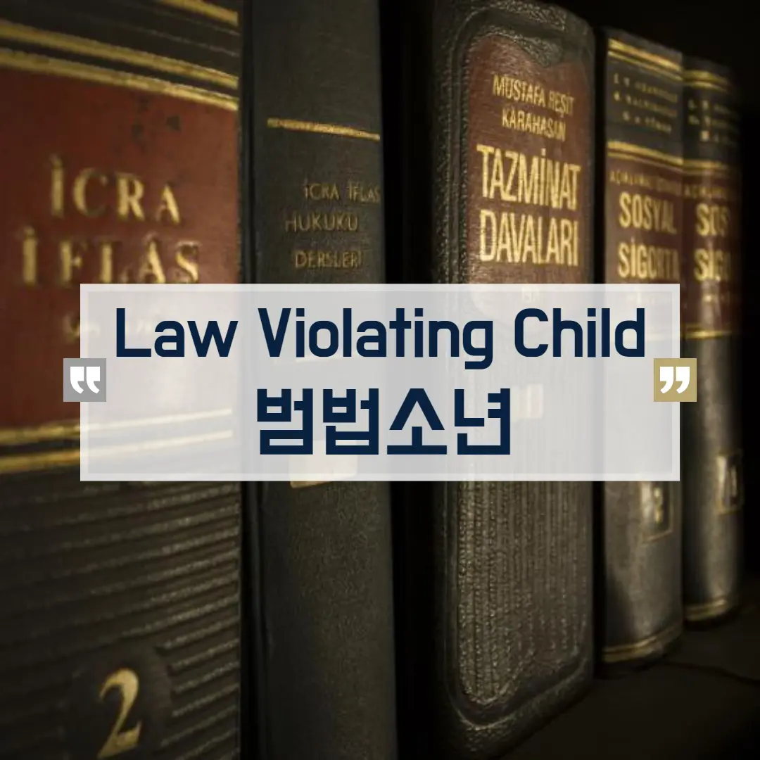 범법소년은 영어로 Law Violating Child라고 합니다.