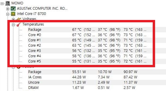 zalman cnps9x교체후 온도체크