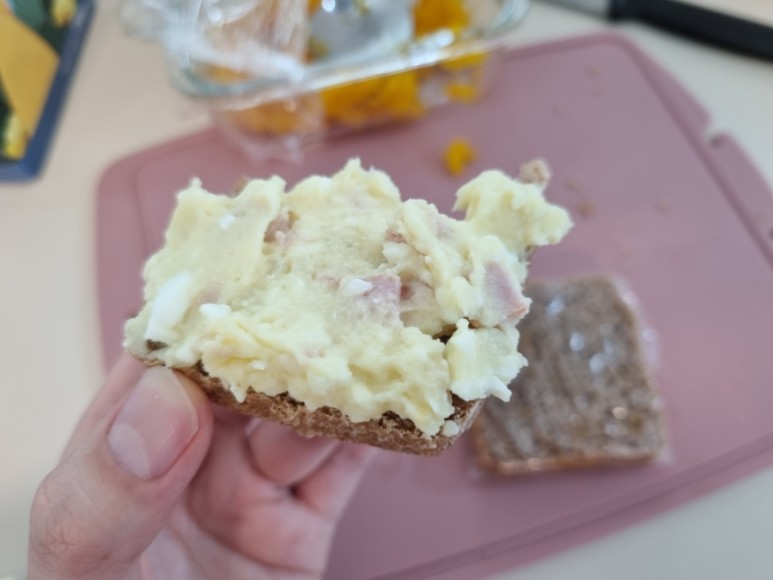 단호박 샌드위치 만들기 No밀가루, No계란 계란알러지 아기 20