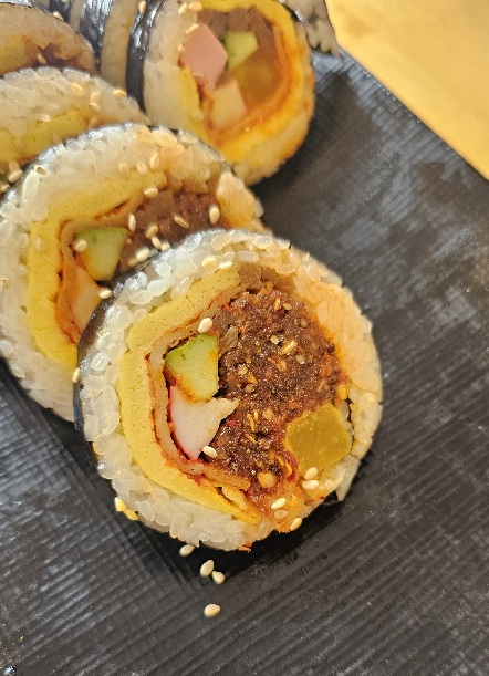 매콤 멸치 김밥