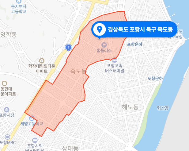  경북 포항시 북구 죽도동 죽도시장 묵 절단기 사고 (2020년 11월 24일)