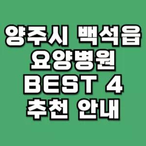 양주시-백석읍-요양병원