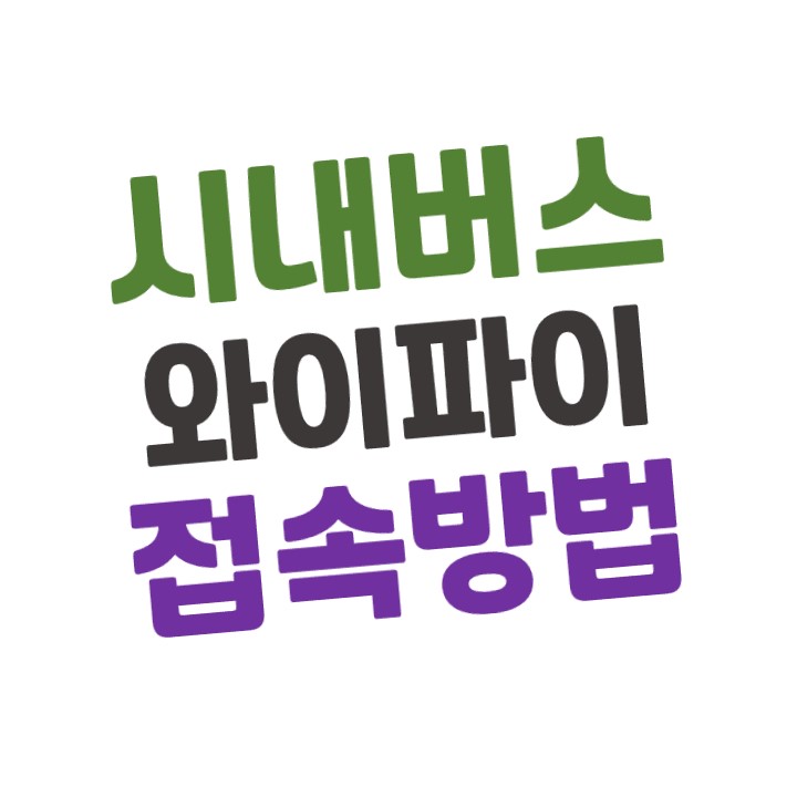  시내버스 Secure 와이파이(wifi) 접속방법 (비밀 번호)