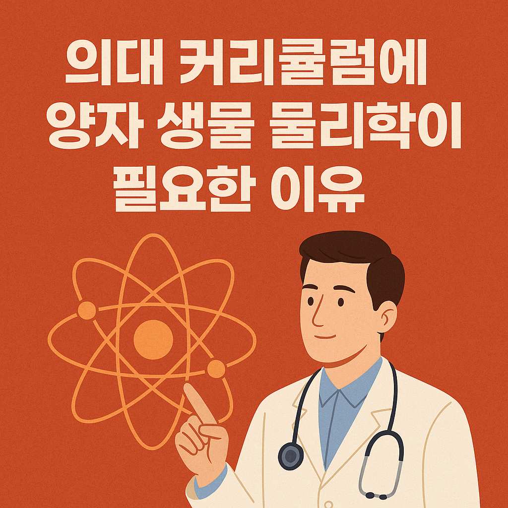 의대에 양자 생물 물리학이 필요한 과학적 이유
