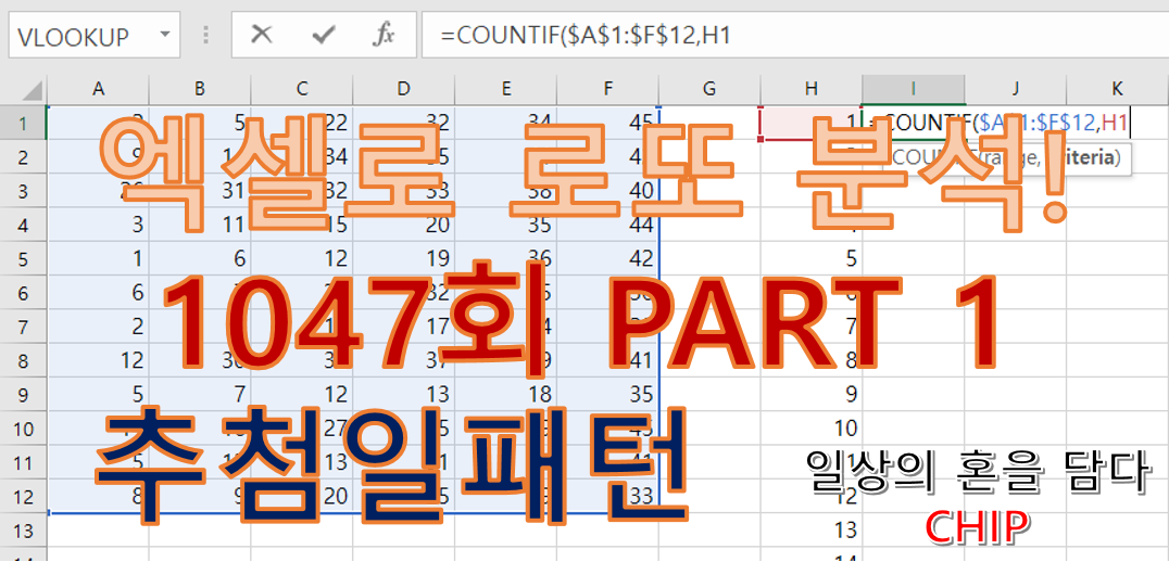  로또 1047회 예상 번호 PART1