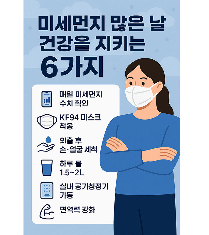 미세먼지 많은 날 건강 지키는 방법