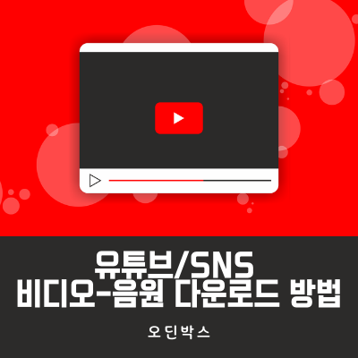  유튜브 및 SNS 비디오/오디오 다운로드 방법