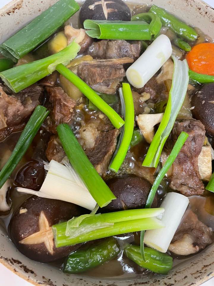 갈비찜 마무리