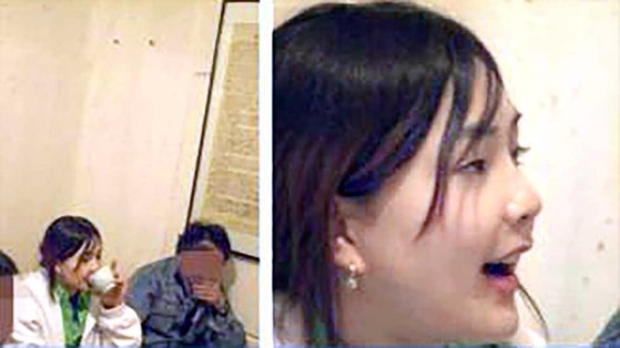  흰색 후드점퍼에 애교머리..'2002년' 김건희 여사 모습