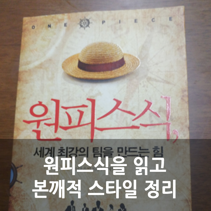  원피스식 세계최강의 팀을 만드는힘 본깨적 독후감