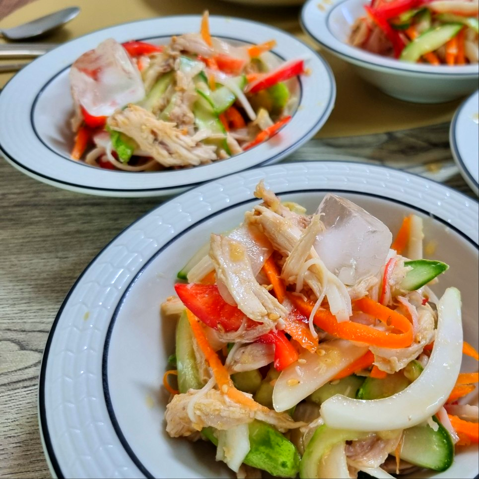 다이어트 식단 추천, 닭가슴살 냉채로 맛있게 식단하기