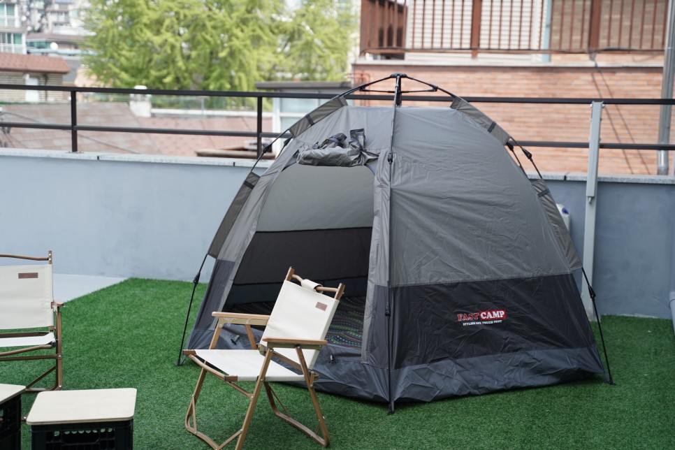 집에서도 자동텐트와 감성캠핑! 원터치텐트 패스트캠프 오토6 13