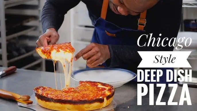시카고 스타일 딥디시 피자 (Chicago-Style Deep Dish Pizza)