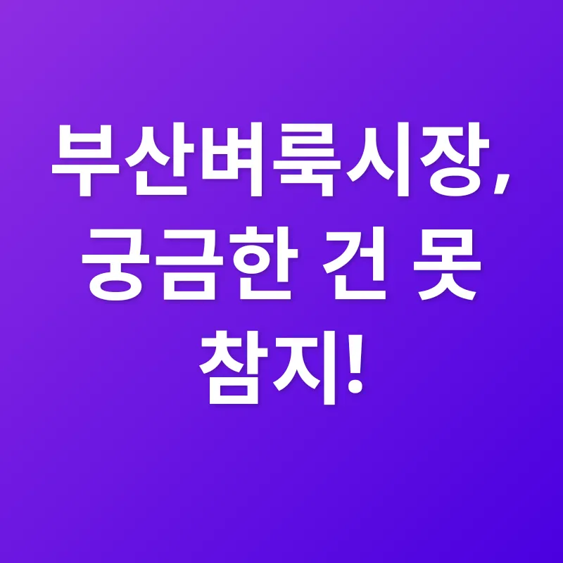 부산벼룩시장 활용법_4