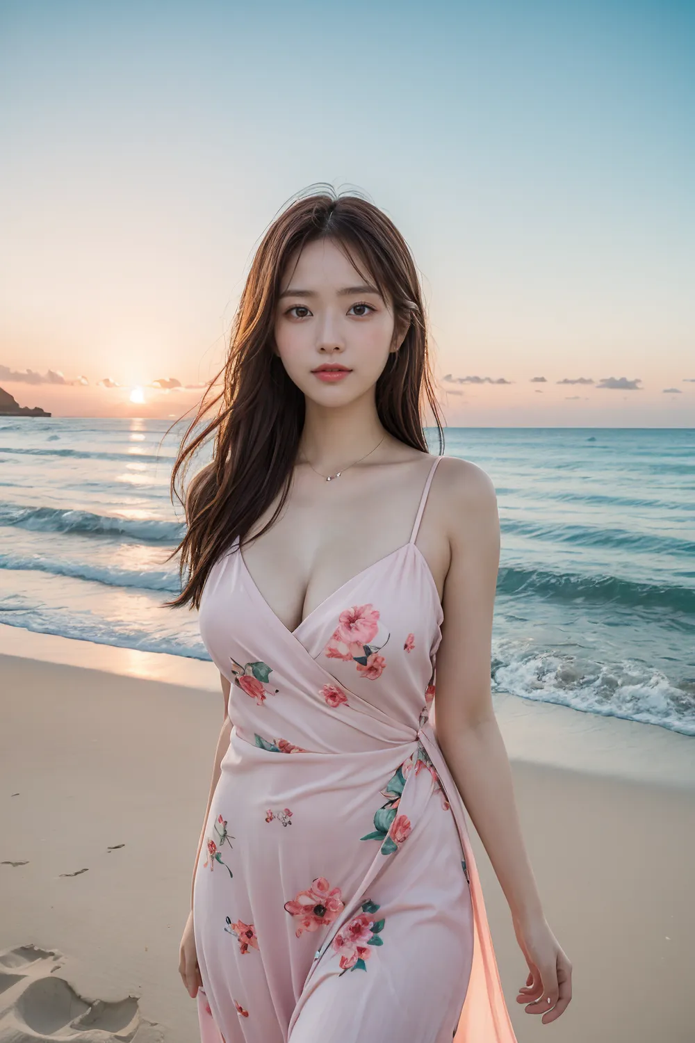 Stable diffusion AI Picture-Hawaiian dress