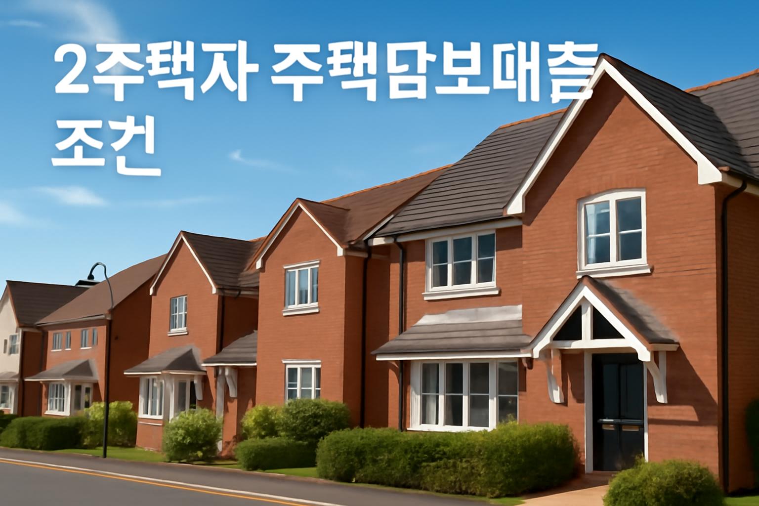 2주택자 주택담보대출 조건