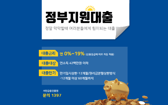  저신용자 정부지원 대출