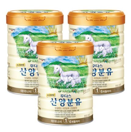  일동 후디스 프리미엄 산양분유 1단계 800 그람 X 3개