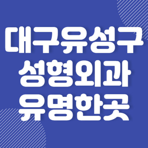 대구 유성구 성형외과 추천 및 후기 좋은곳 보톡스 필러 리프팅 추천 BEST 3