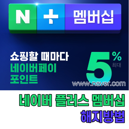 네이버 플러스 해지방법 썸네일입니다