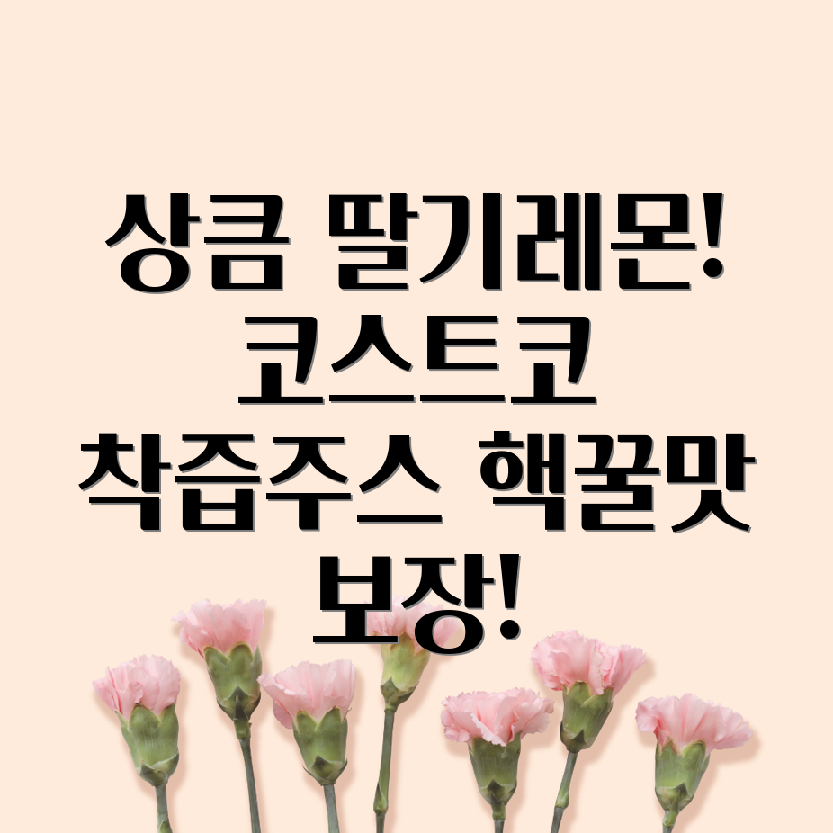 오내추럴 코스트코 딸기레몬에이드