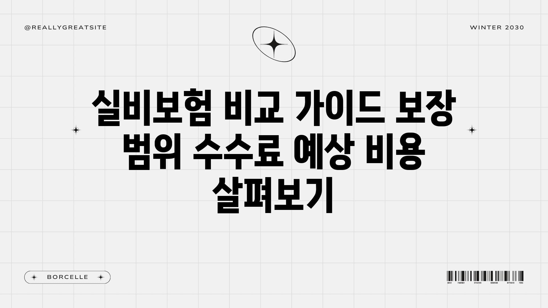 실비보험 비교 설명서 보장 범위 수수료 예상 비용 살펴보기