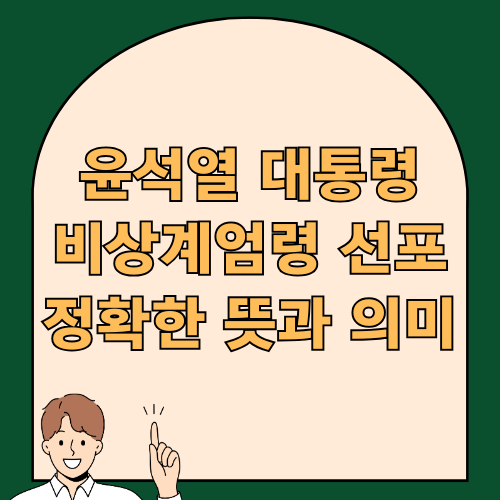 윤석열 대통령 비상계엄령