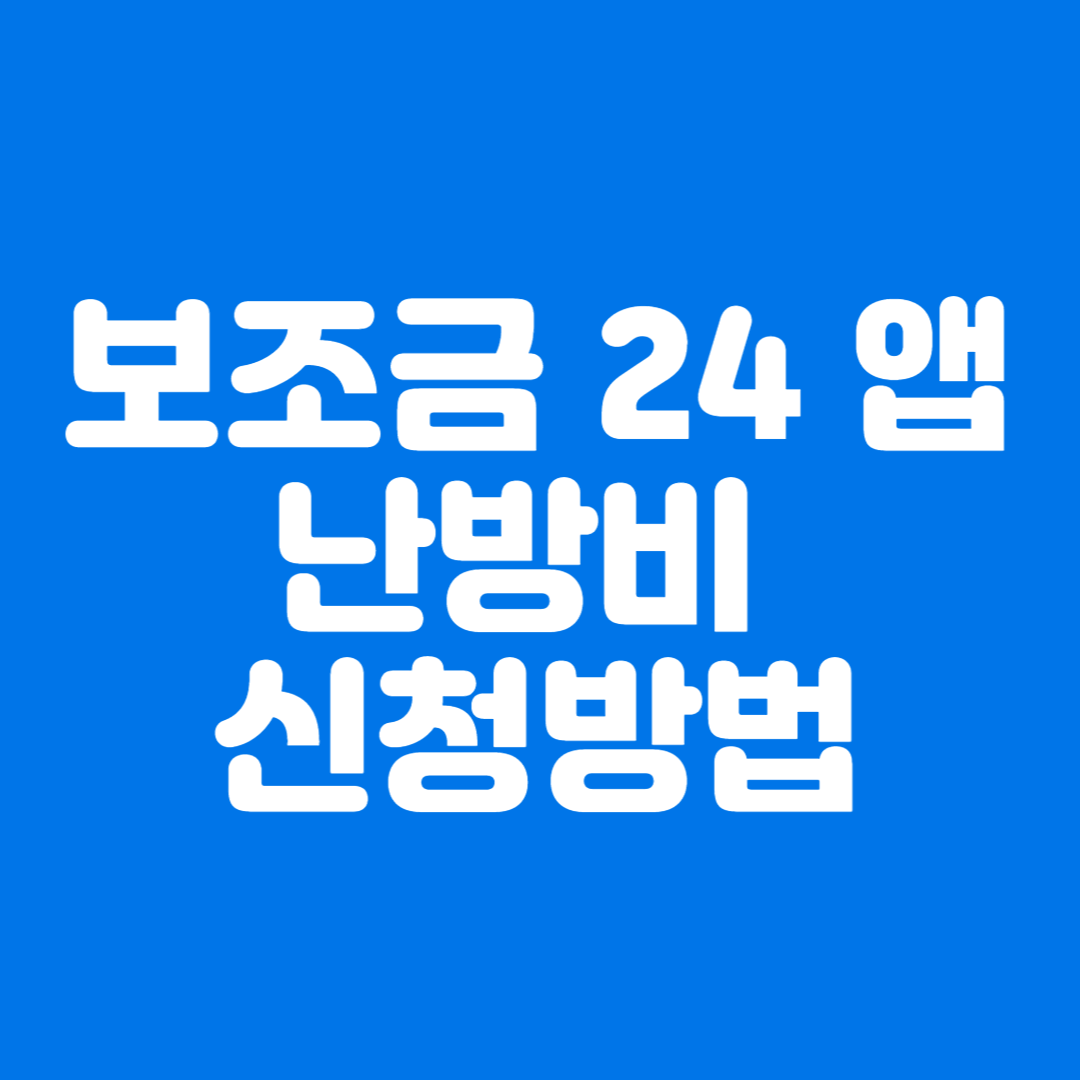 보조금 24 앱