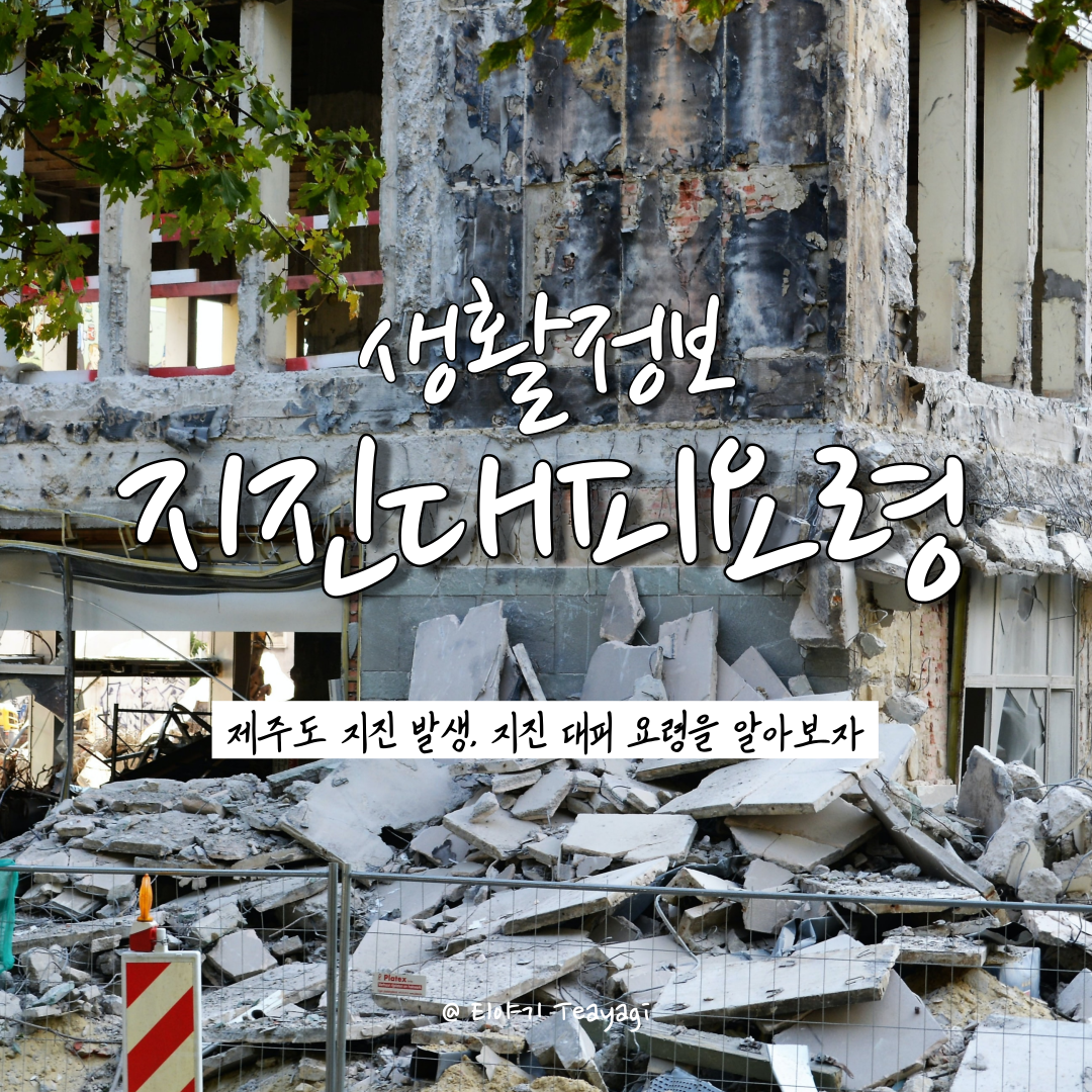  자연재해 | 지진 발생 시 어떻게 대처해야 할까? 지진 대피 요령 알아보자 (feat. 제주도 서귀포시 4.9 진도 지진 발생)