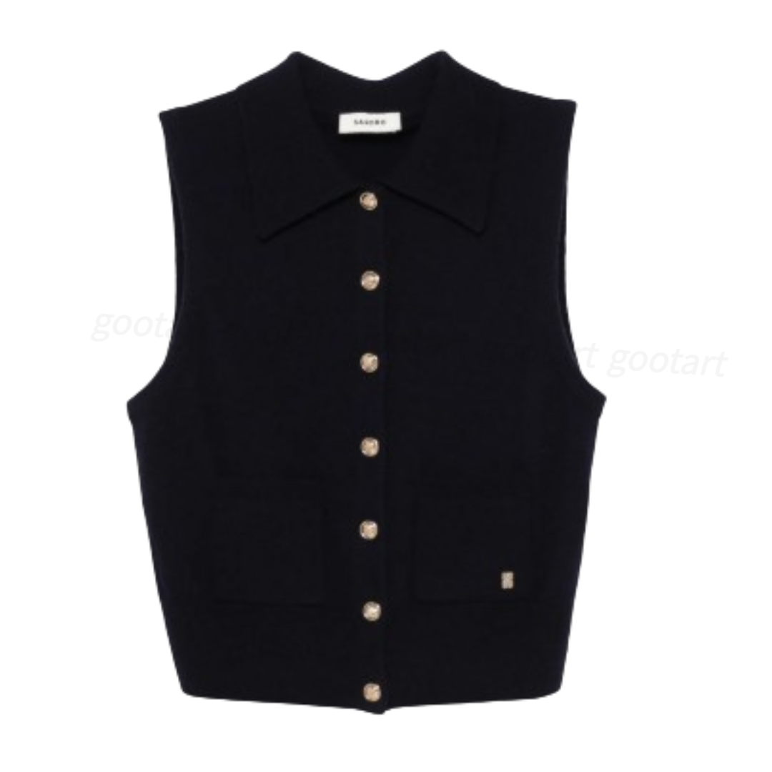 SANDRO button-up vest