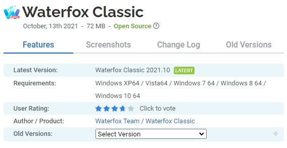 Waterfox Current G6.0.3 free instal