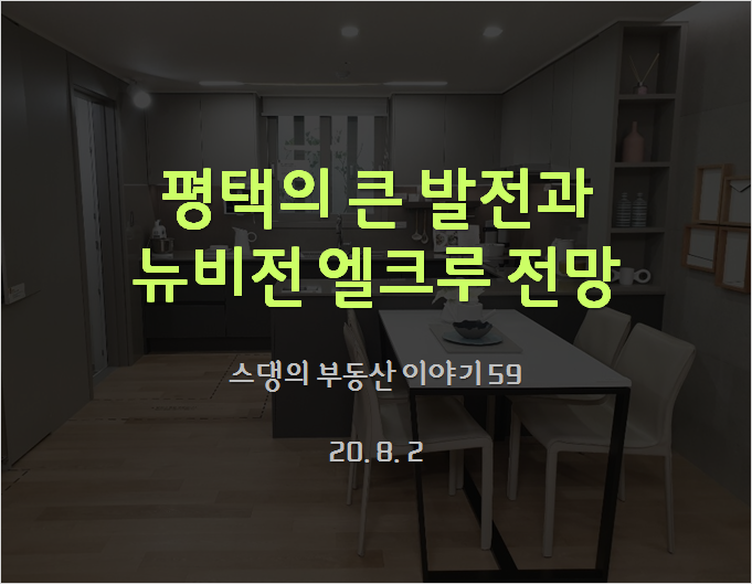  평택의 큰 발전과 뉴비전 엘크루 전망(20년 8월)