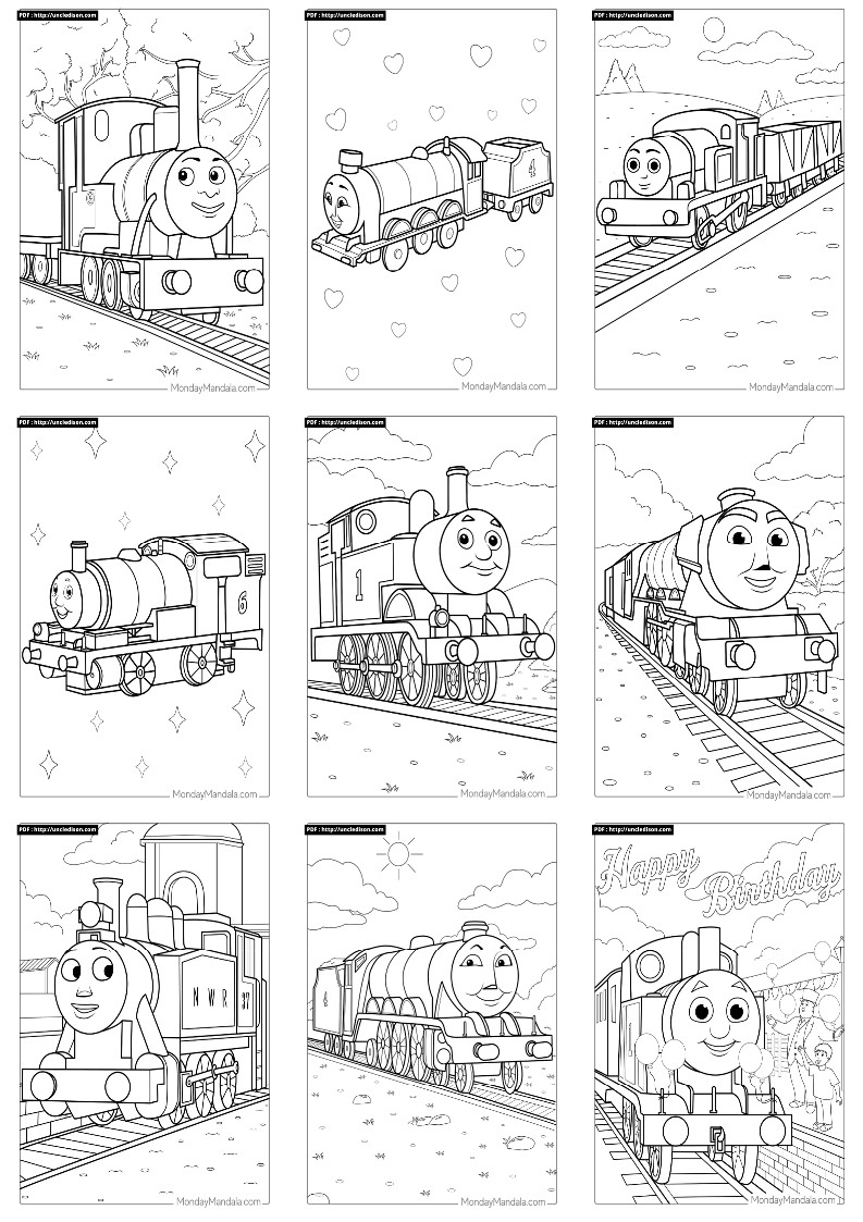 토마스와 친구들 색칠공부 무료도안 Thomas & Friends coloring page