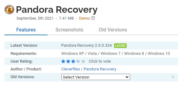 Pandora-Recovery