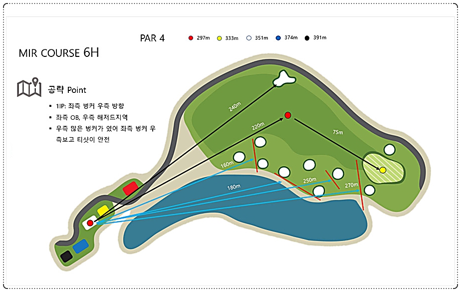 아라미르CC 미르 아웃 코스 6번 홀